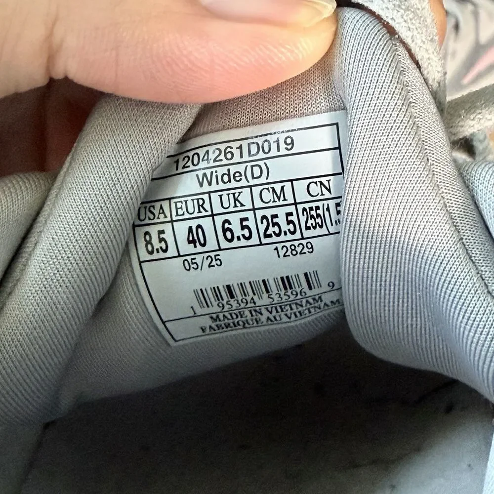 Brooks Adrenaline GTS 24 Grey Pink Road Running Shoes Women's Size 8.5 D Wide